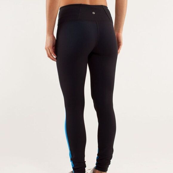 Lululemon Run: Runder Under Pant Beaming Blue / Black - Picture 5 of 12